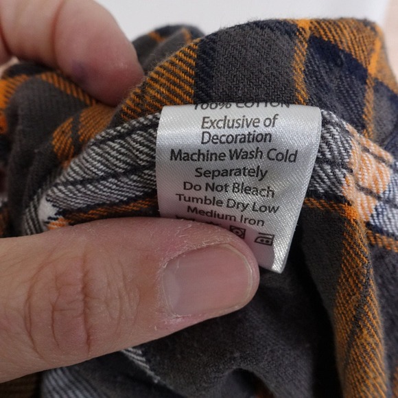 LEGENDARY WHITETALES DEER GEAR PLAID FLANNEL BUTTON DOWN SHIRT MENS SIZE L - Picture 8 of 8